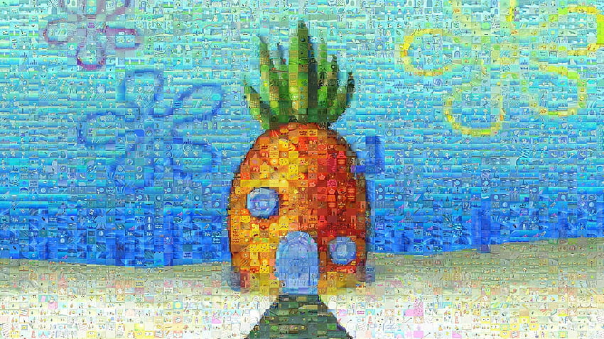 SpongeBob SquarePants パイナップルハウス イラスト, スポンジボブ, スポンジボブ パイナップル 高画質の壁紙