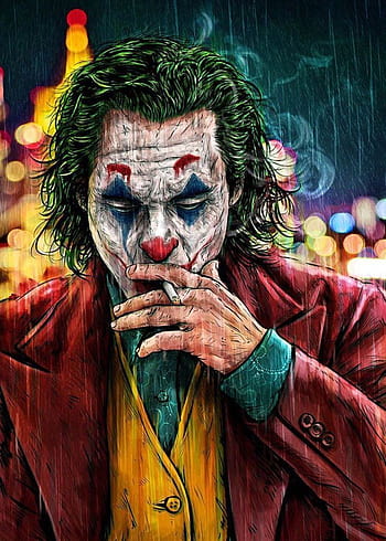 Joker Smoking, Joker, Painting HD phone wallpaper | Pxfuel