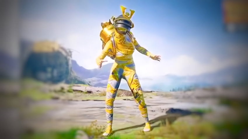 Attitude Yellow Mummy Mythic Outfit Status, set mummia pubg Sfondo HD