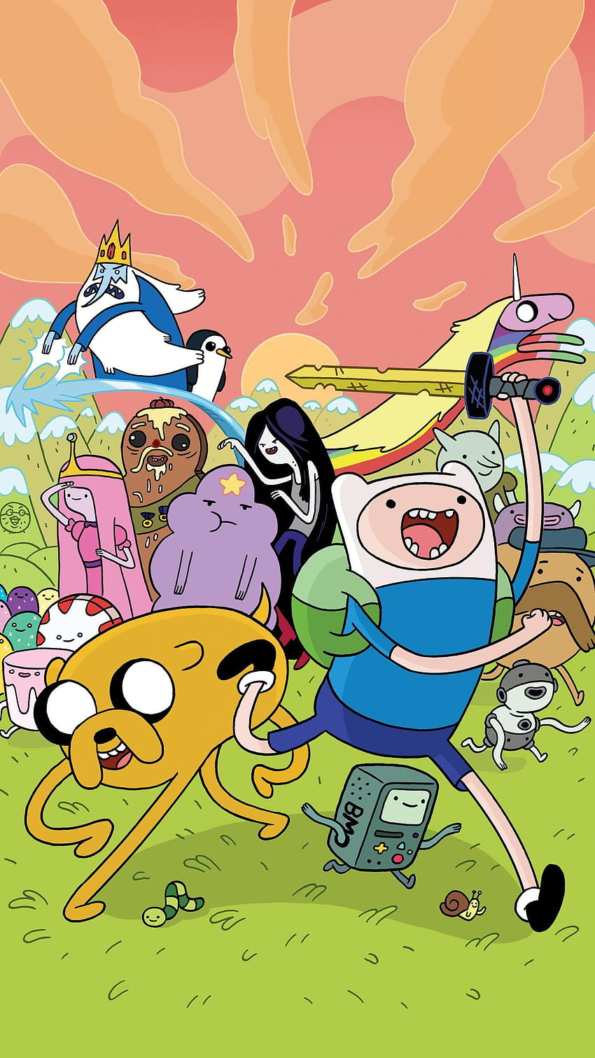 Adventure Time Phone, waktu petualangan anime wallpaper ponsel HD