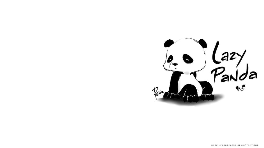 Cute Panda, aesthetic pc panda HD wallpaper