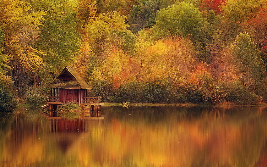 40 Autumn Scene Backgrounds for, autumn farmhouse HD wallpaper