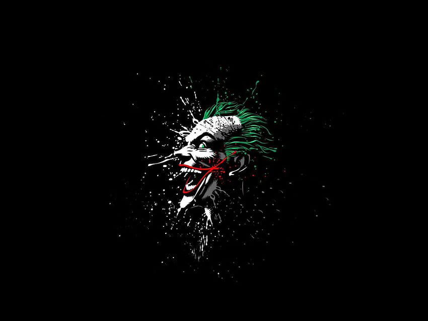 Joker, méchant, rire, visage, minimal, , fond, 85972e, visage minimal Fond d'écran HD