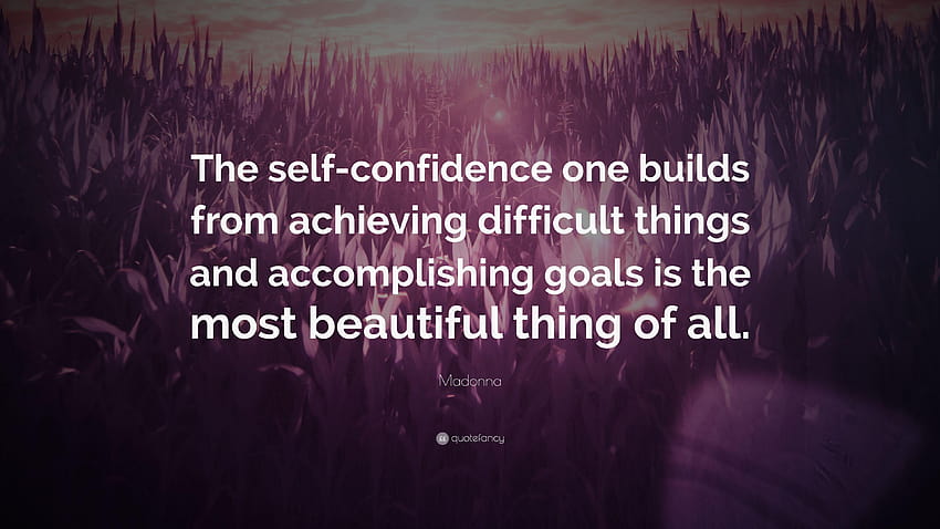 Madonna Quote: “The self, confidence HD wallpaper
