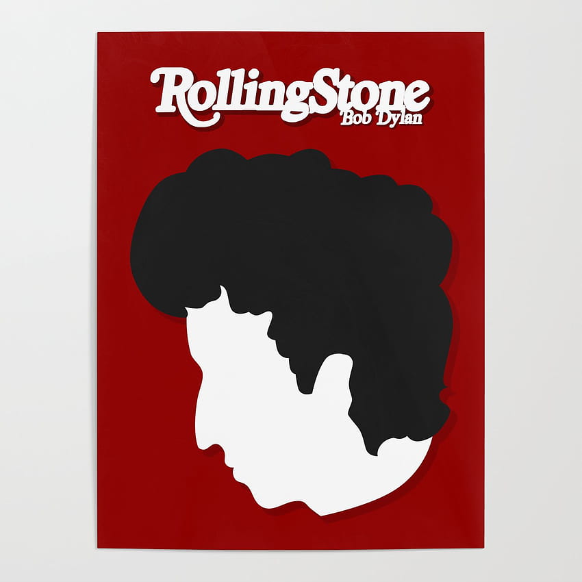 Bob Dylan, Minimalist Rolling Stone Magazine Cover Poster by classicalart, bob dylan poster minimal HD phone wallpaper
