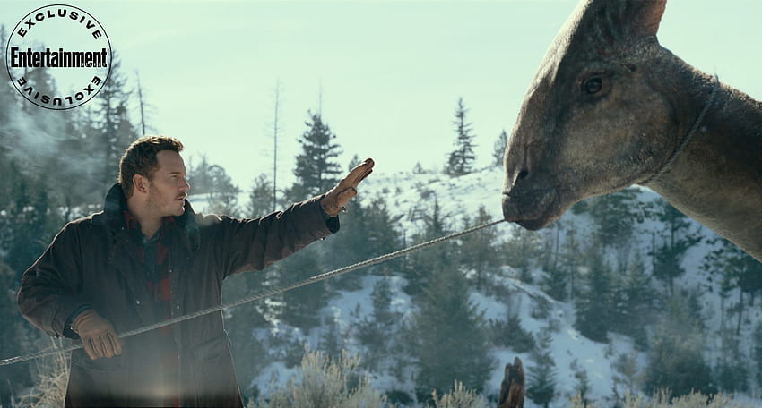 Jurassic World Dominion은 Chris Pratt가 여전히 공룡을 구하려고 노력하고 있음을 보여줍니다. Jurassic World 3 2022 HD 월페이퍼