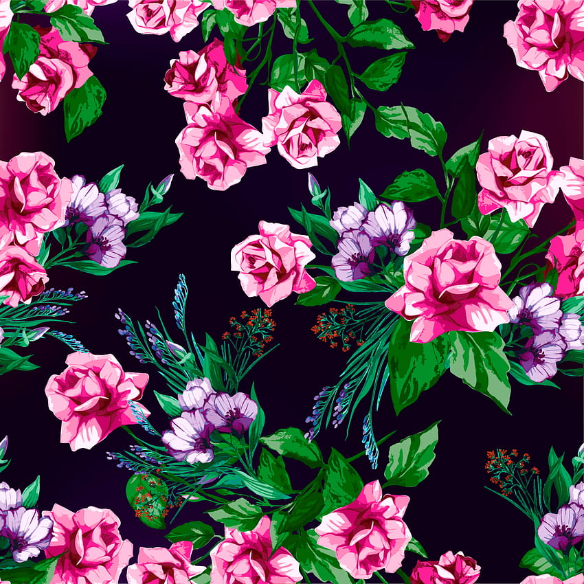 motif floral rose impression texture arrière-plans fleurs [3000x3000] pour votre, mobile et tablette, texture fleur Fond d'écran de téléphone HD