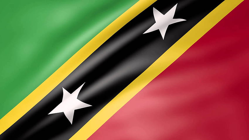 Saint Kitts and Nevis Animated Flag HD wallpaper