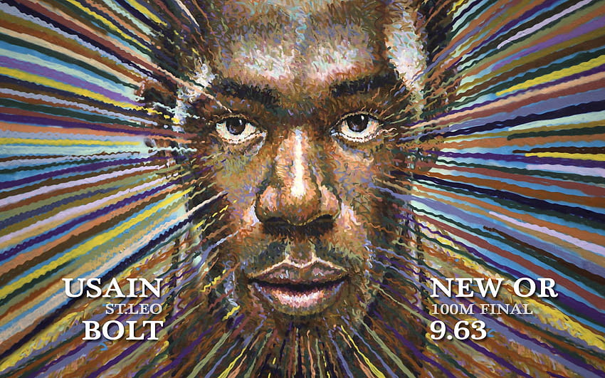 Usain Bolt / Weltschnellster Mann HD-Hintergrundbild