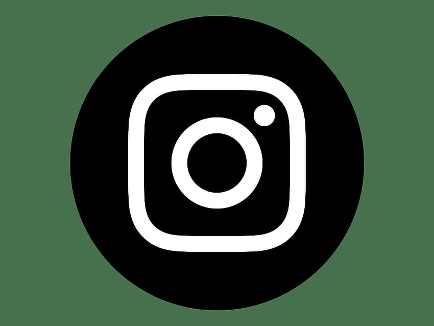 Okrągłe czarne logo Instagram przezroczyste PNG, logo Whatsapp Facebook Instagram Tapeta HD