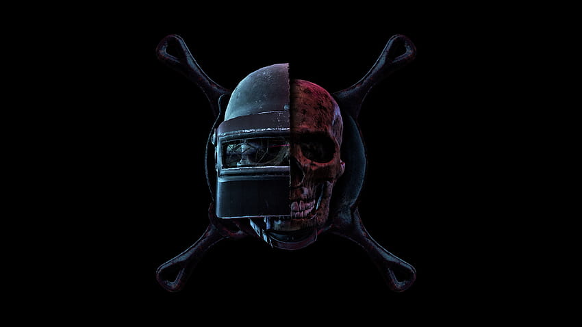 PUBG Skull Helmet Frying Pan PlayerUnknown's Battlegrounds, pełnoekranowa patelnia pubg Tapeta HD