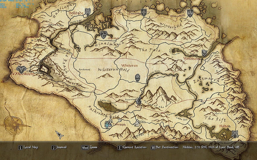 Tamriel Map 55 [1920x1200] for your , Mobile & Tablet HD wallpaper