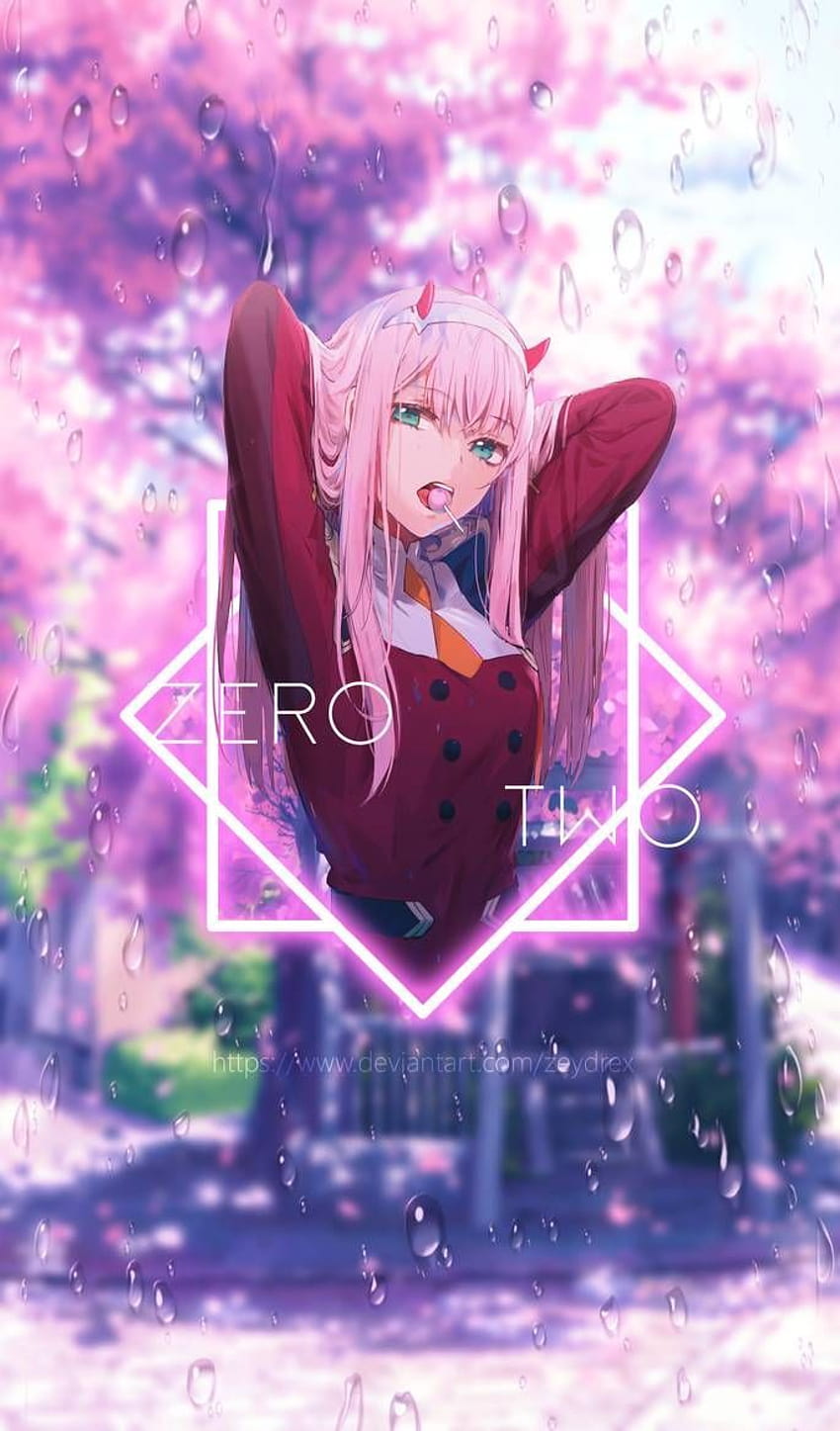 DARLING in the FRANXX, zero two mobile HD phone wallpaper