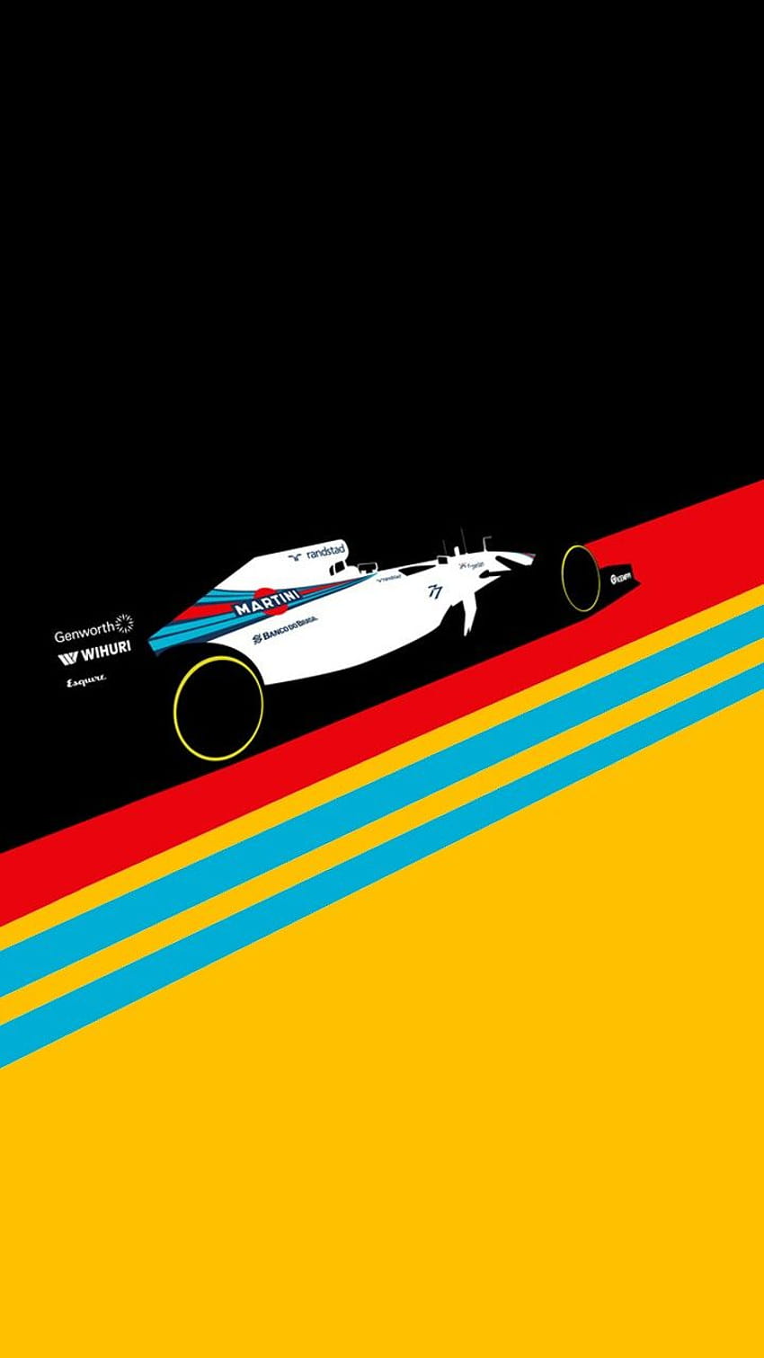 Patricenavarro on Fórmula 1, car illustration HD phone wallpaper