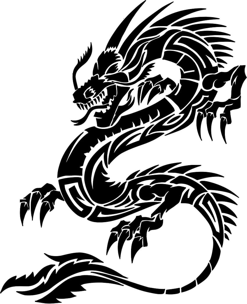 Dragon Tattoo ·①, tatuaje de dragón japonés fondo de pantalla del teléfono