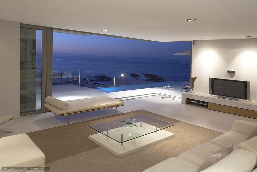 apartament luksusowy Penthouse morze [1600x1067] dla Twojego luksusowego apartamentu na telefon komórkowy i tablet Tapeta HD