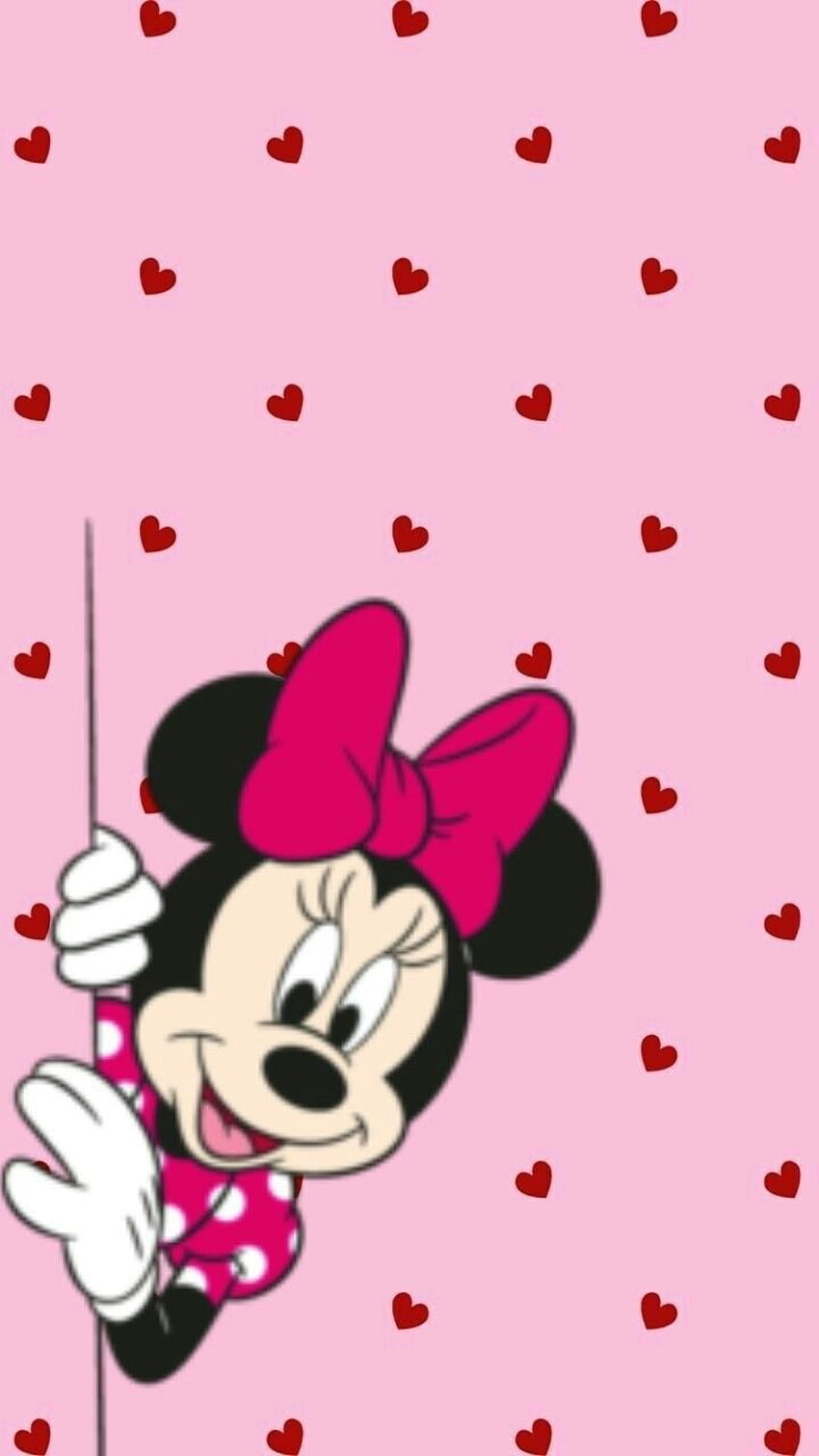 Latar Belakang Minnie Mouse, estetika minnie mouse wallpaper ponsel HD