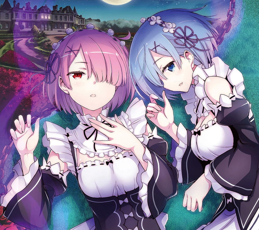 Re:Zero Starting Life in Another World iPhone and android, ram and rem HD wallpaper