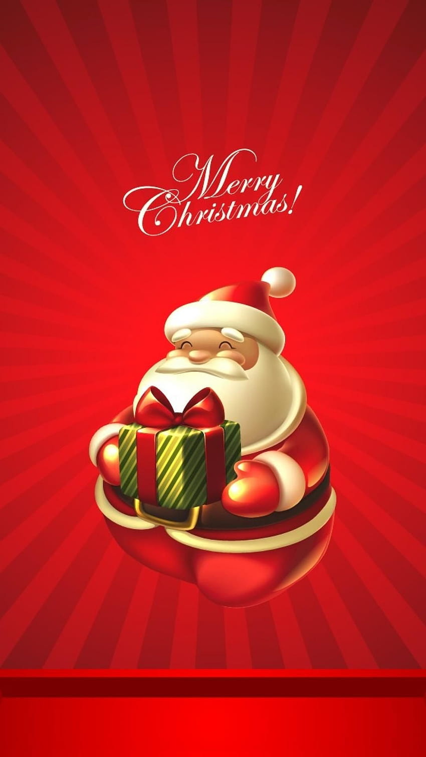 Cute Christmas Santa Claus iPhone 6, cute santa HD phone wallpaper