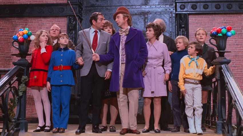 Bintang-bintang Willy Wonka & the Chocolate Factory merefleksikan film ikonik, willy wonka, dan pabrik cokelat Wallpaper HD
