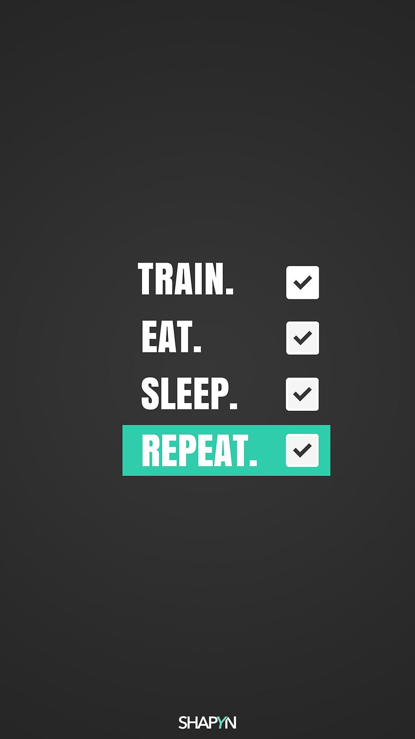 8 Motivasyon Egzersizi, yemek ye, uyu, futbol oyna, tekrar et HD telefon duvar kağıdı