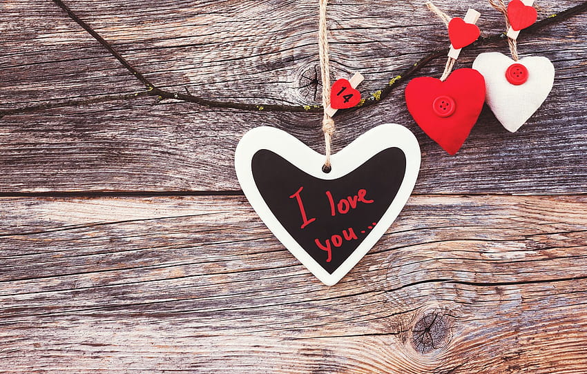 love, hearts, love, I love you, wood, romantic, hearts, valentine's day , section настроения, rustic valentine day HD wallpaper