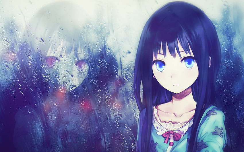 Sad Anime Girl Profile HD phone wallpaper