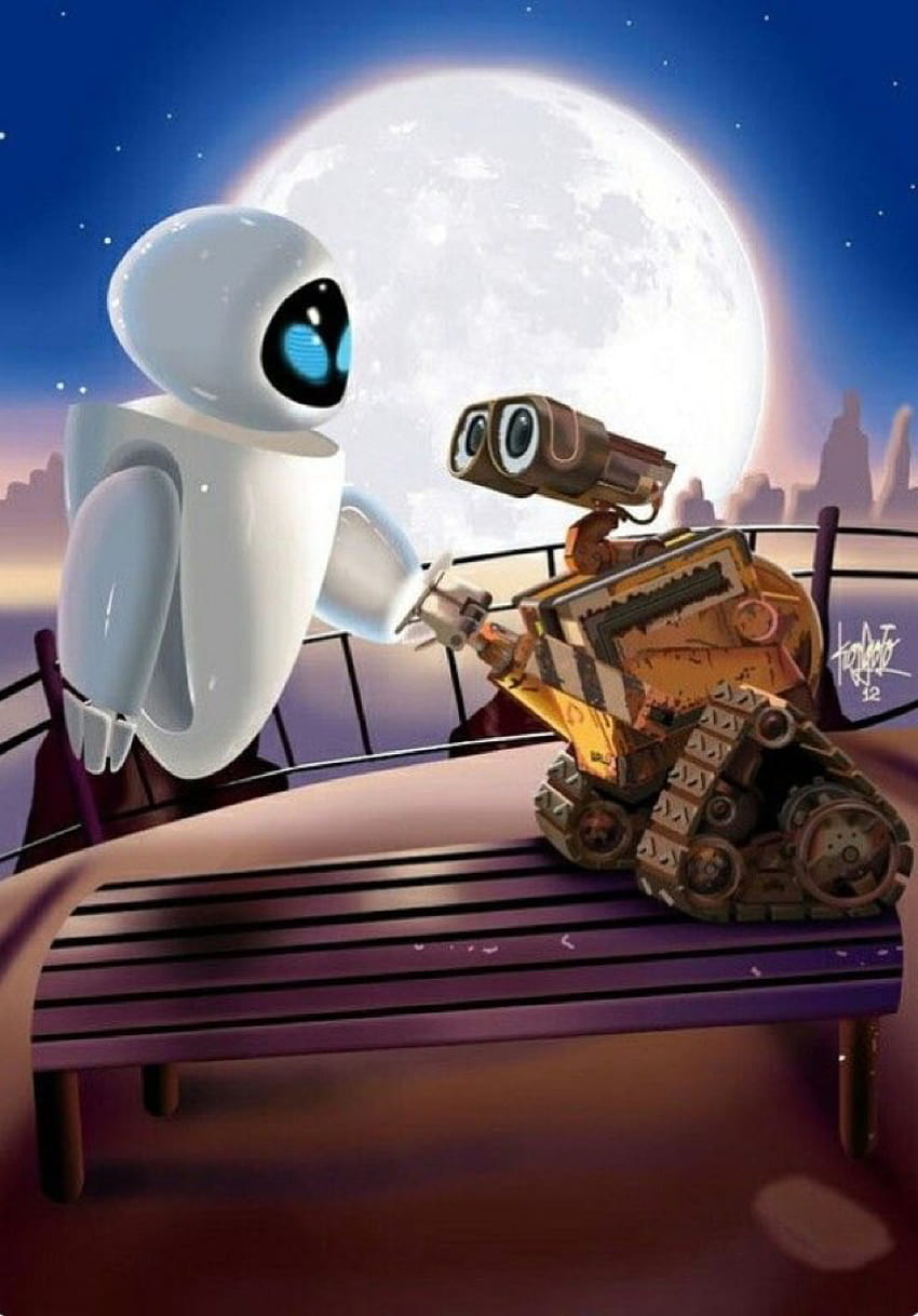 wall e and eve HD phone wallpaper