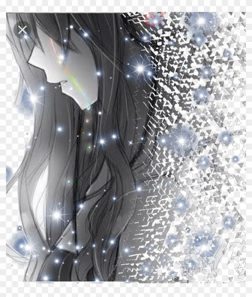 Crying Animegirl Sparkle Depresyon toedit, Png, depresif kırık anime kız HD telefon duvar kağıdı