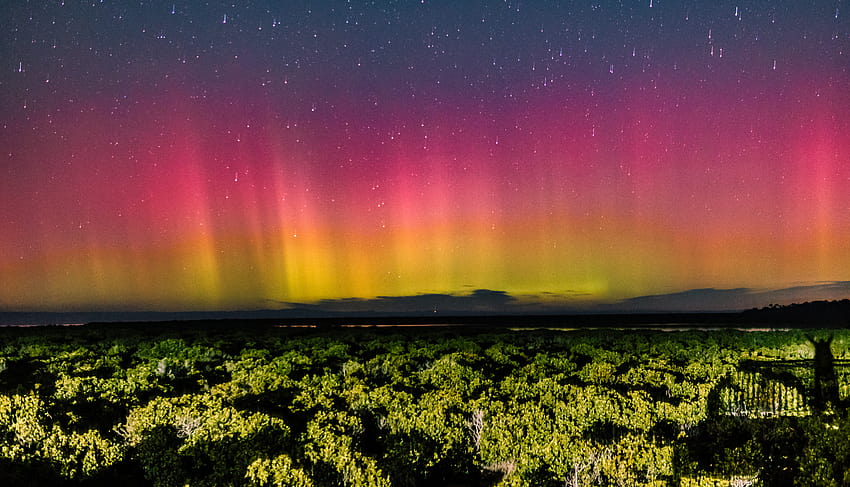 Aurora australis: Gdzie znaleźć „magiczne” południowe światła Tapeta HD