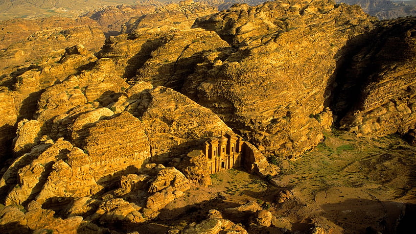 doğa, Peyzaj, Petra, Tarih, Kaya, Çöl, Havadan Görünüm, Anıtlar, Dünya Mirası Alanı / ve Mobil Arka Planlar HD duvar kağıdı