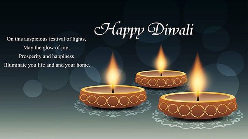 Happy Diwali Messages with 美しい、ディワリの引用 高画質の壁紙