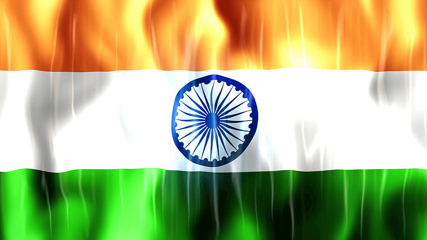 India Flag Backgrounds Motion Backgrounds, indian flag background with black space HD wallpaper