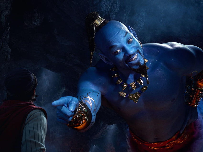 „Aladdin” Genie Willa Smitha jest już memem, aladdin 2019 Tapeta HD