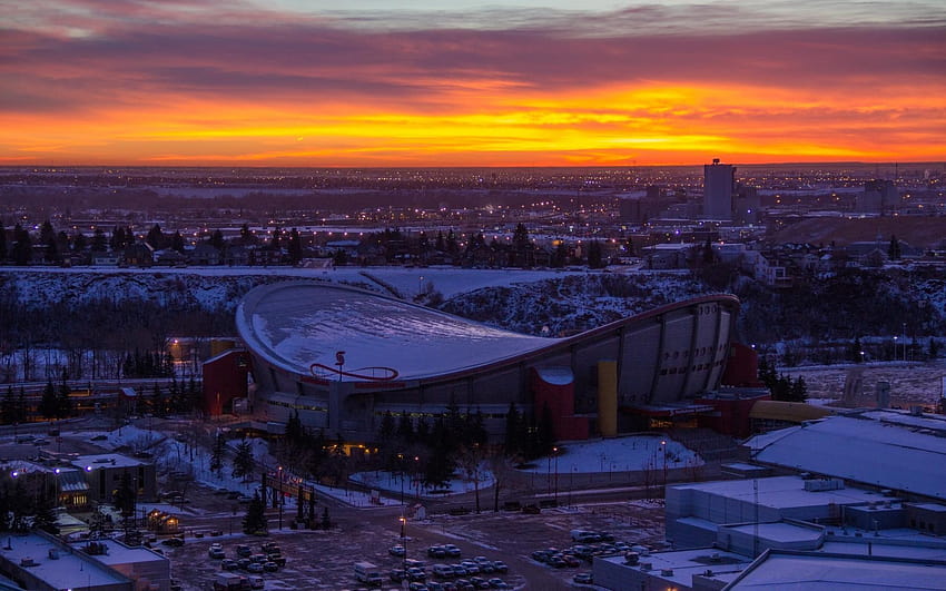 Scotiabank Saddledome, Calgary, Alberta, Kanada. android HD duvar kağıdı