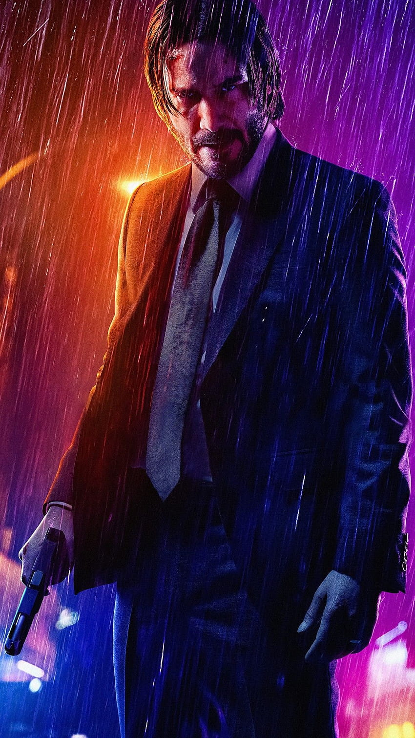 John Wick Capitolo 3 Parabellum Keanu Reeves, l'androide di John Wick Sfondo del telefono HD