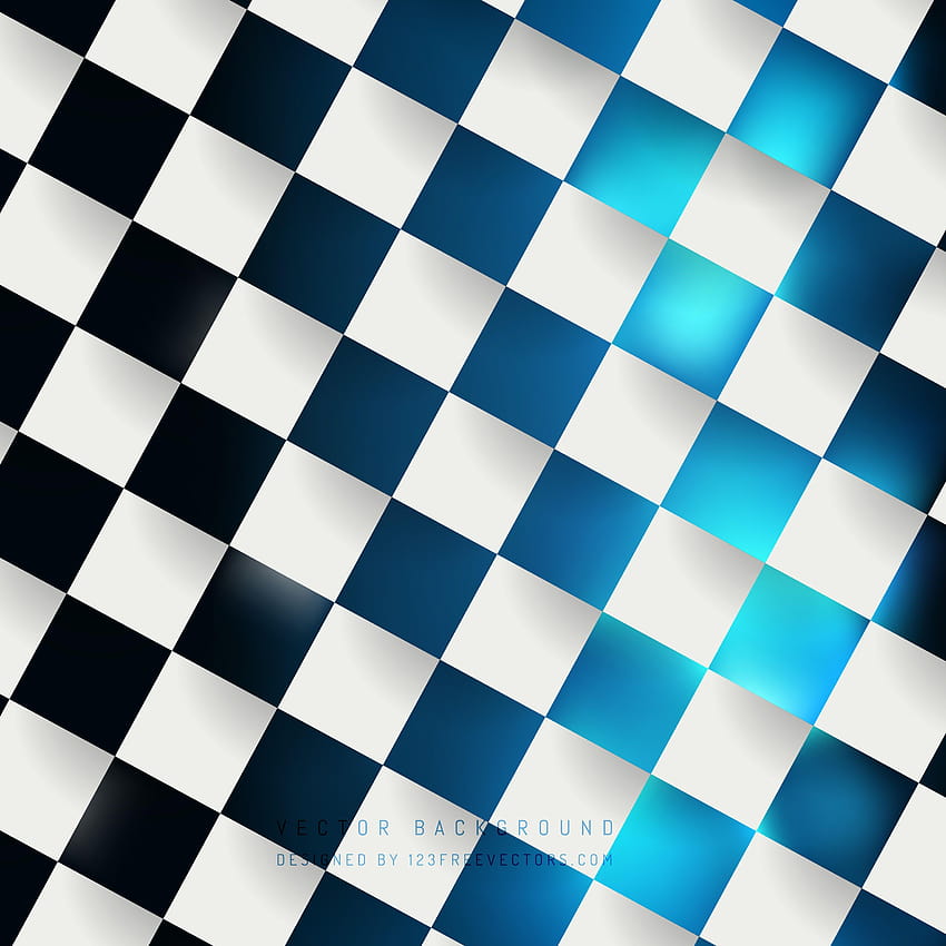 Plano De Fundo Padrão Xadrez Azul Papel de Parede Para Download