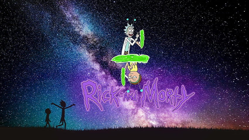 Tła Rick And Morty Ipad, najfajniejszy komputer minimalistyczny Rick and Morty Tapeta HD