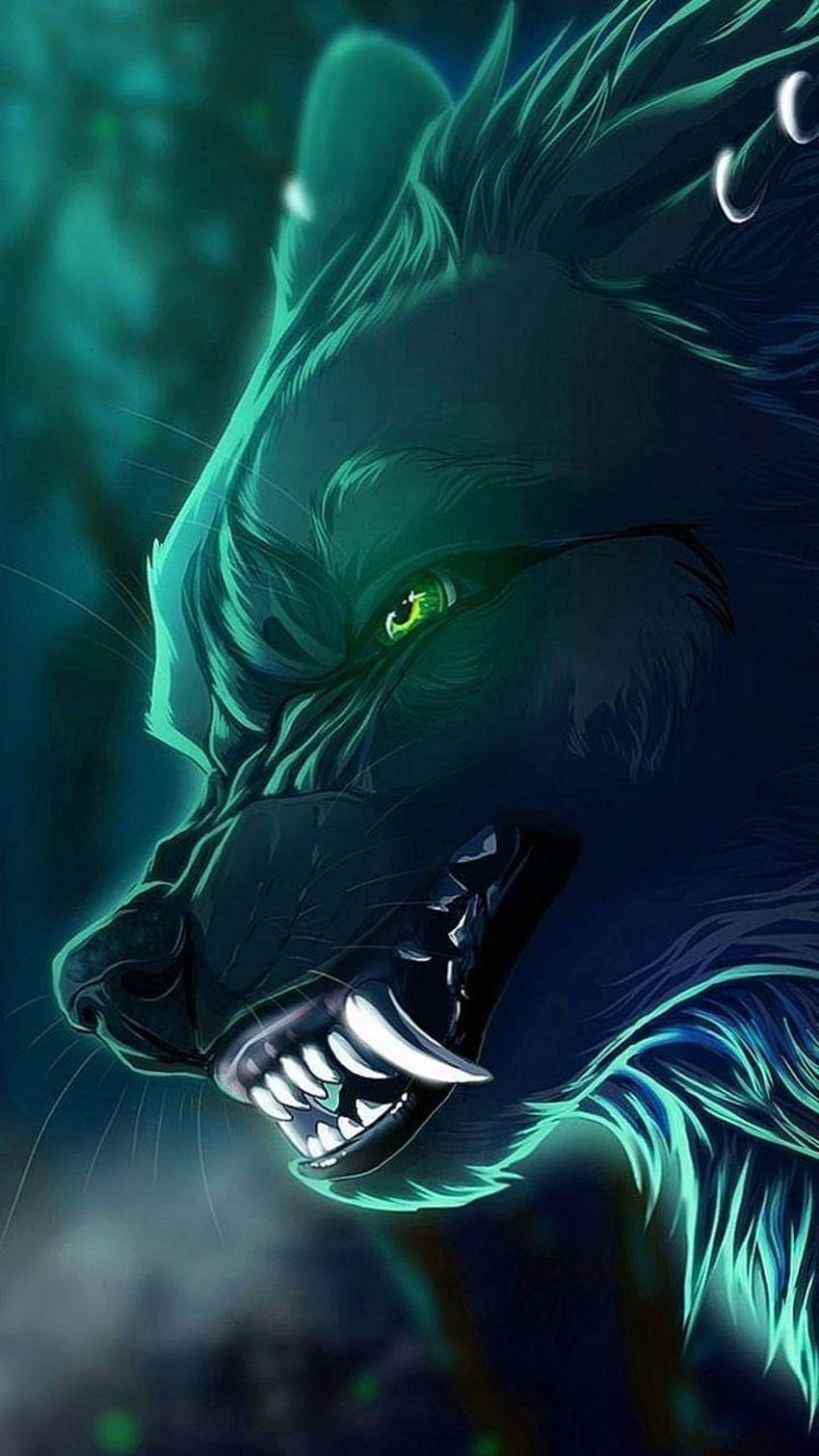 Animated Wolf For iPhone, iphone cartoon wolf HD phone wallpaper