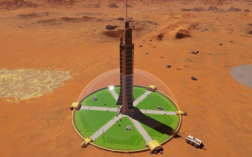 Expanding your base in Surviving Mars HD wallpaper