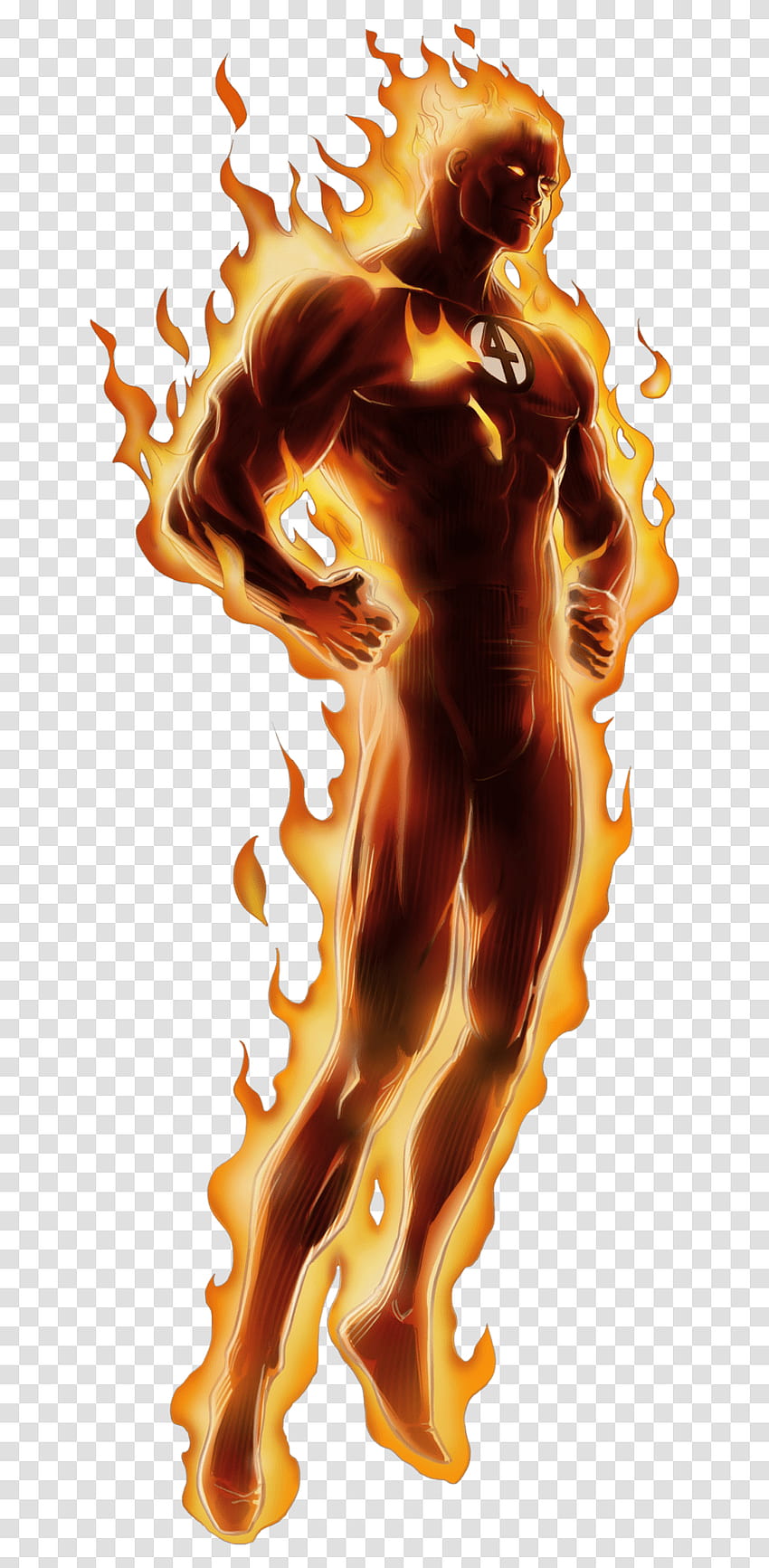 Marvel Comics Menschliche Fackel, Feuer, Person, Flamme, Tier Transparentes Png – Pngset HD-Handy-Hintergrundbild