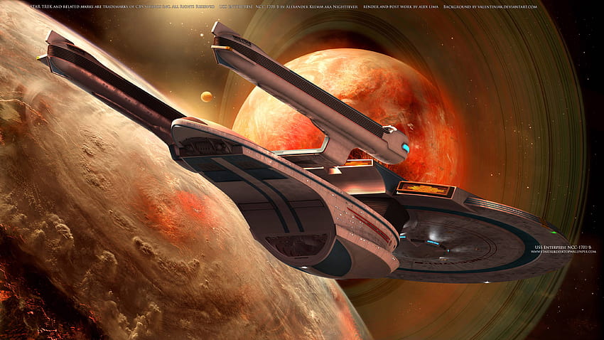 Star Trek USS Enterprise NCC การสำรวจอวกาศ วอลล์เปเปอร์ HD
