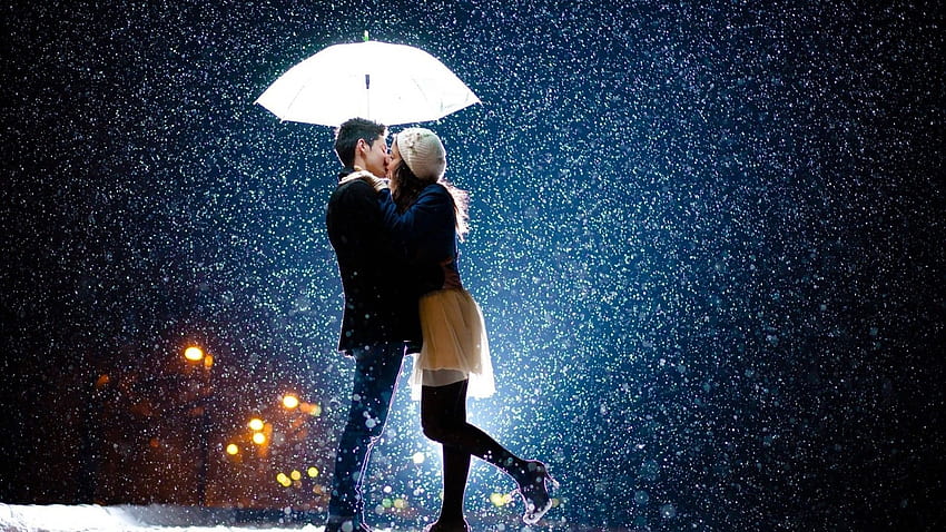Love Couple Rain, rainy couple HD wallpaper