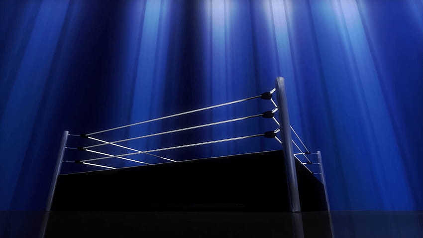 Blue Light Wrestling Boxing Ring Rotating Backgrounds Motion, latar belakang ring tinju Wallpaper HD