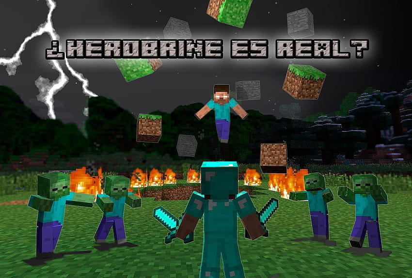 Minecraft Herobrine ¿Verdad o Mito?, Entität 303 und Herobrine HD-Hintergrundbild