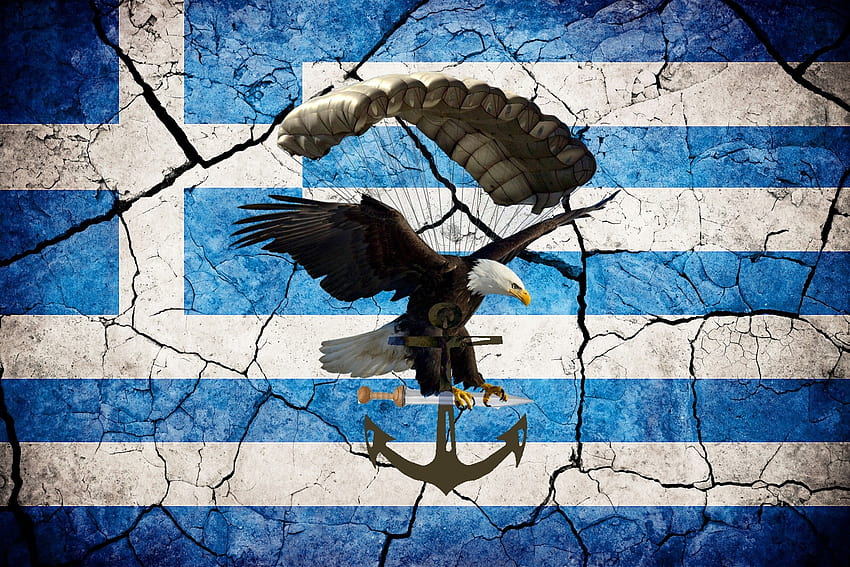 sceaux de l'armée grèce service aérien spécial aéroporté parachute drapeau grec armée grecque 1701x1134 wallpape Haute qualité, haute définition Fond d'écran HD