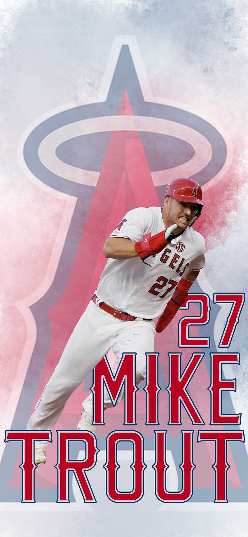 Mike Trout Iphone Wallpaper  Mlb wallpaper Mike trout Baseball wallpaper