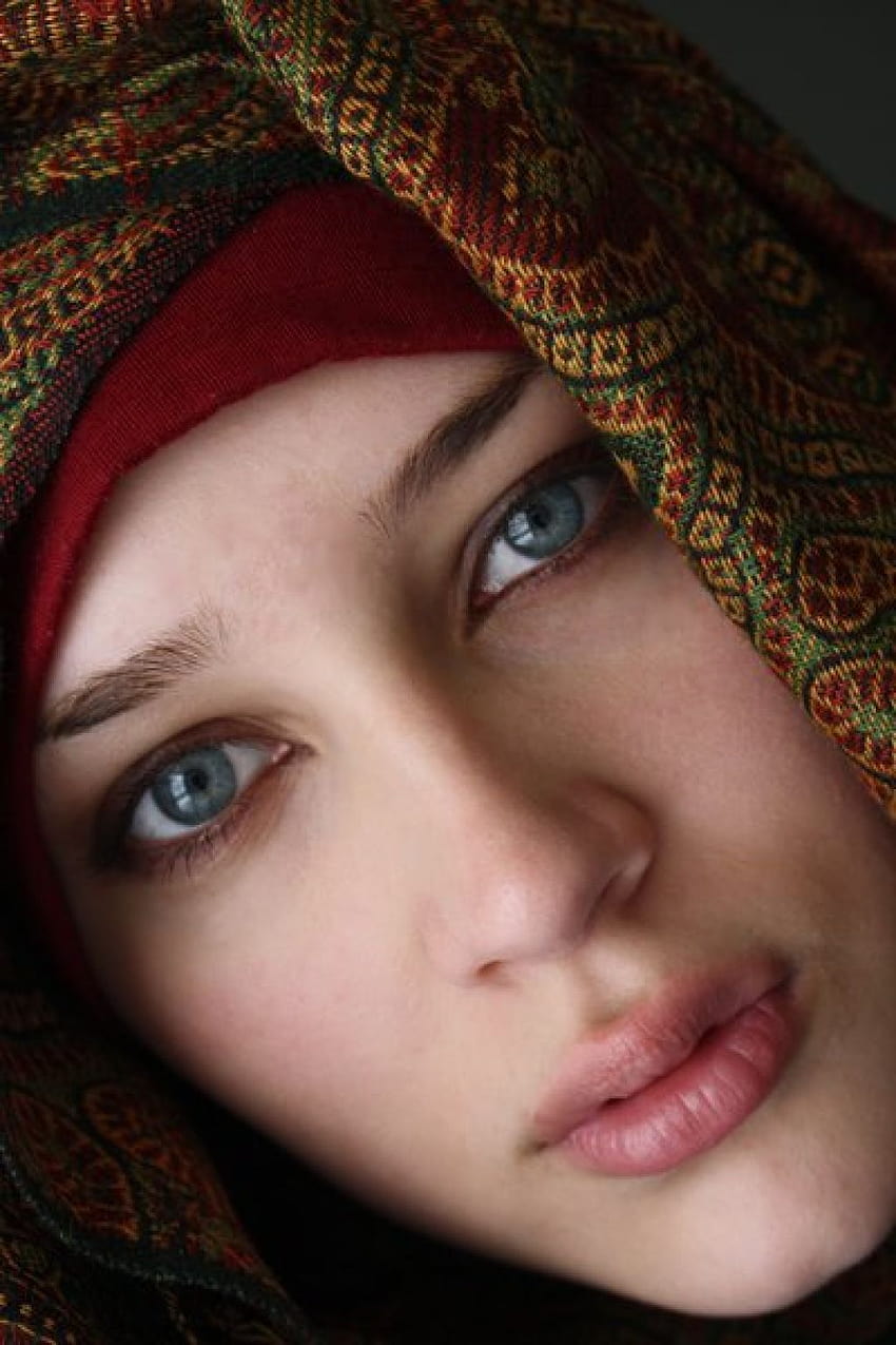 現代のイスラム教徒の女性のためのヒジャブのアイデア, イスラムの女性の目 HD電話の壁紙