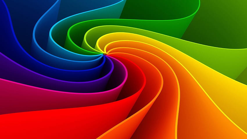 カラフルな虹色の渦巻き背景 UTV、 高画質の壁紙