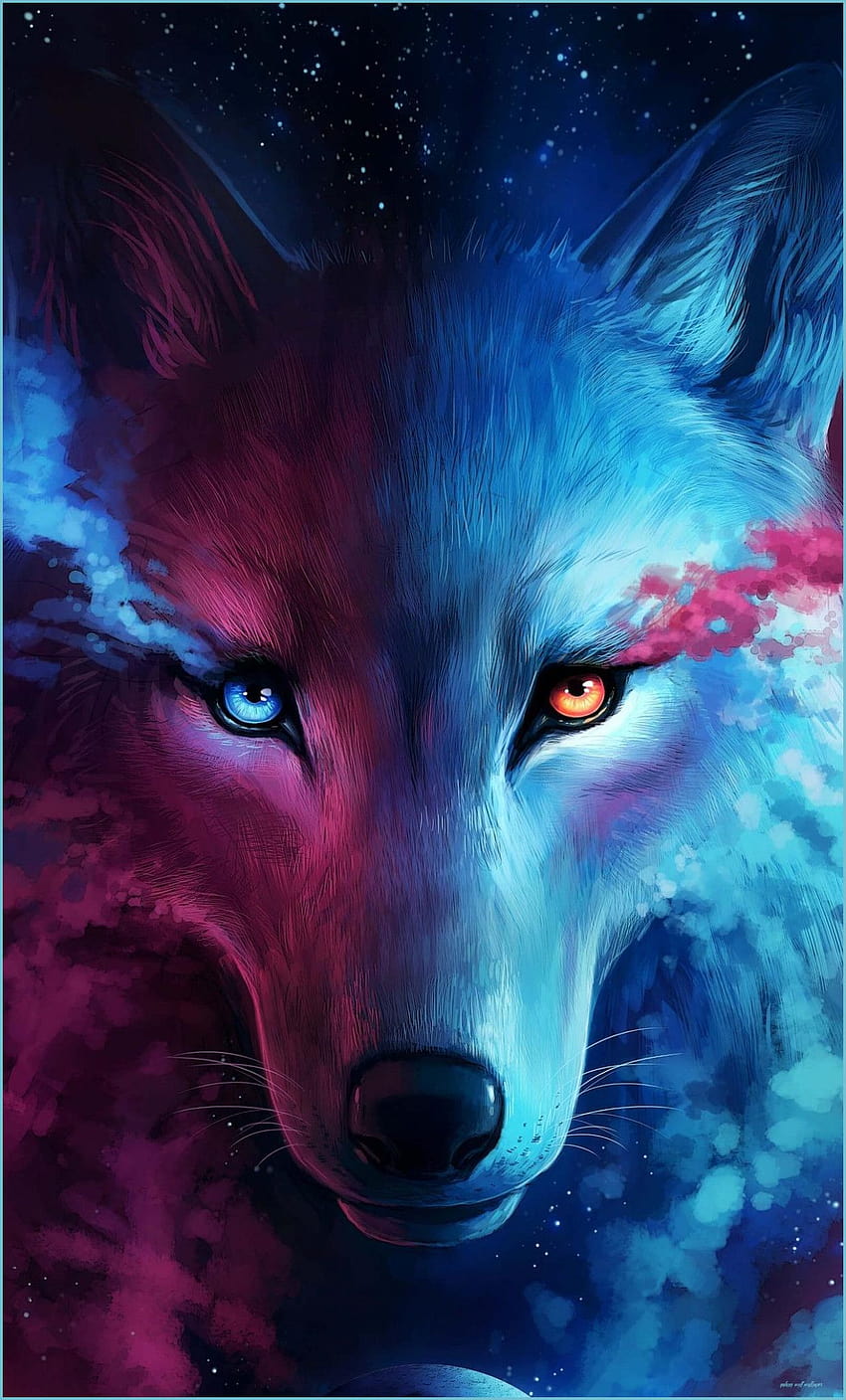 Of Galaxy Wolves, gif wolf HD phone wallpaper